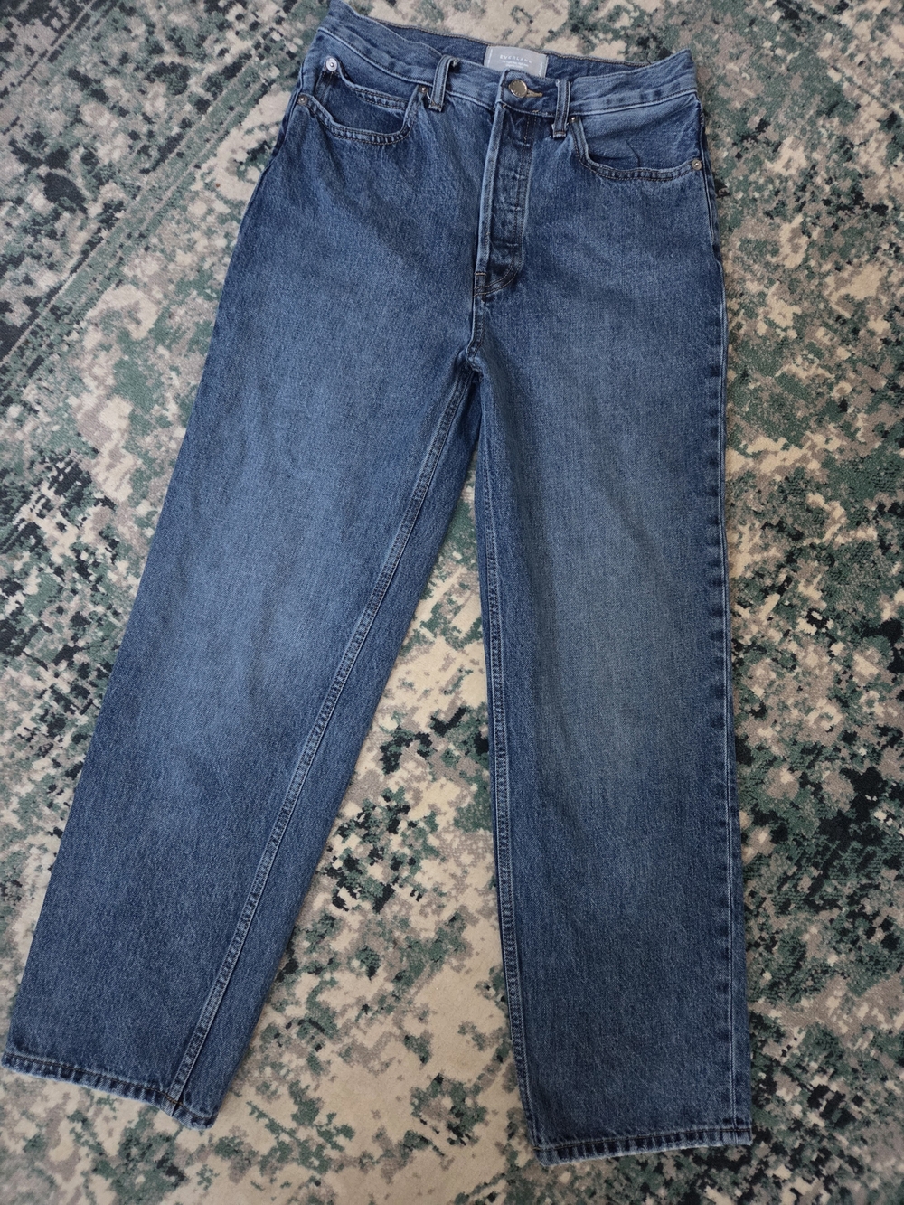 Everlane Rigid Way-High Medium Blue Denim